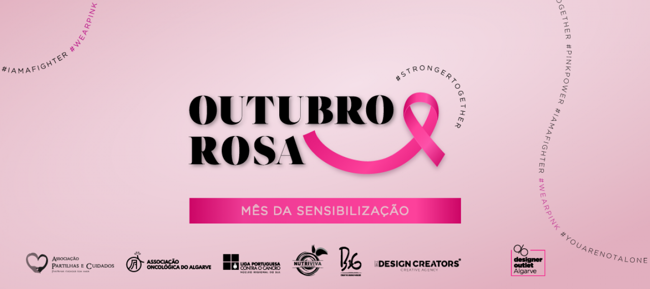 Rosa é a cor do Designer Outlet Algarve em Outubro, em sensibilização ao cancro da mama