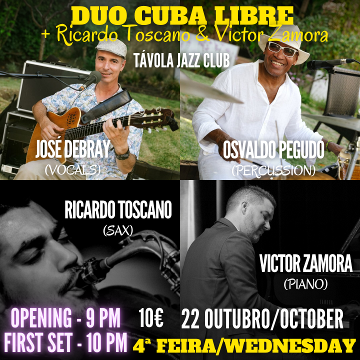 Duo Cuba Libre + Ricardo Toscano & Victor Zamora - Live Jazz